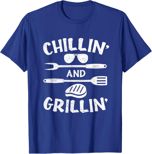 Bbq Barbecue Pit Men Women Kids Bbq Dad Costume For Kids T-Shirt - T-Shirt | Royal