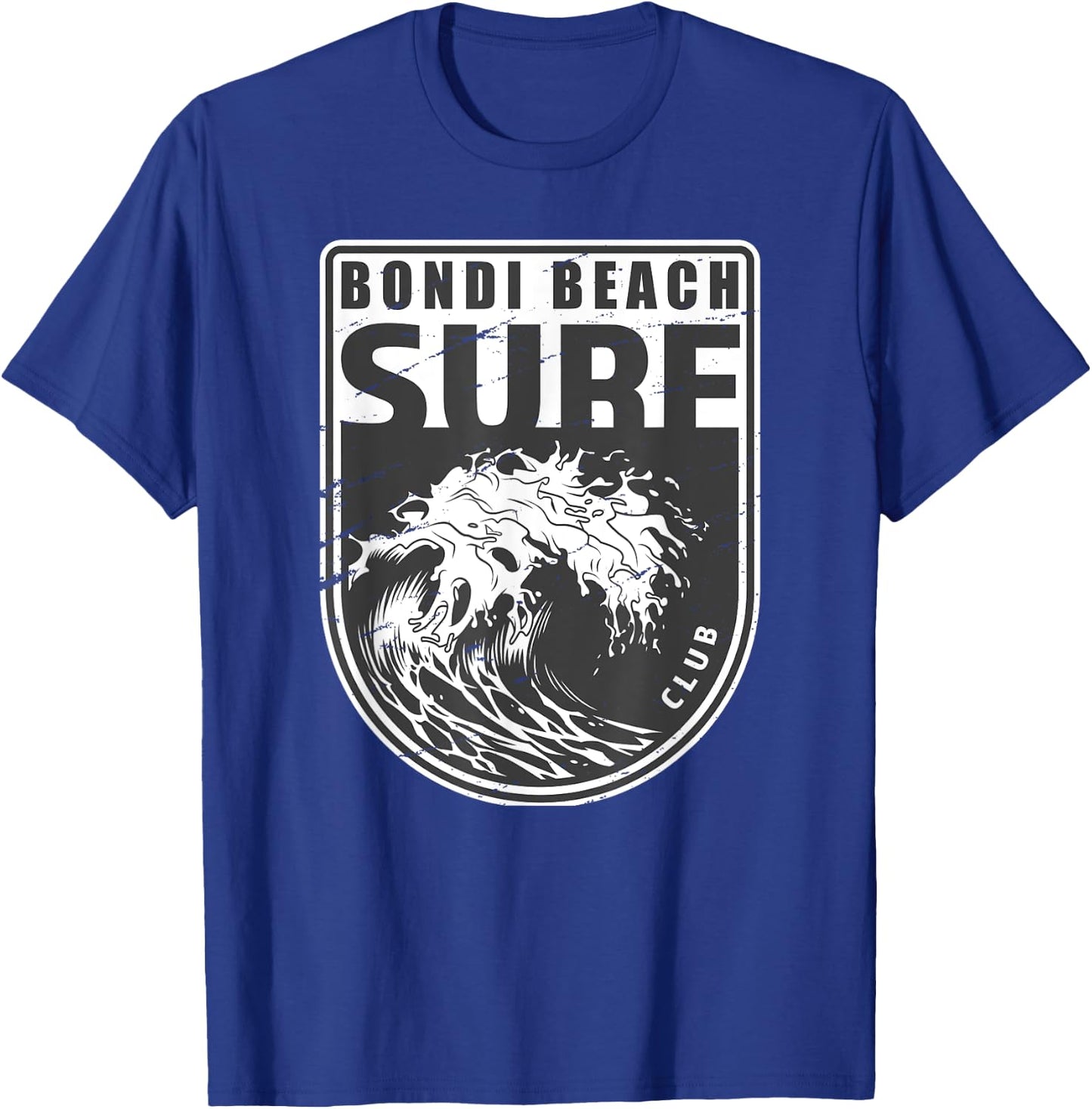 Bondi Beach Sydney Australia Surf Club Emblem T-Shirt - T-Shirt | Royal