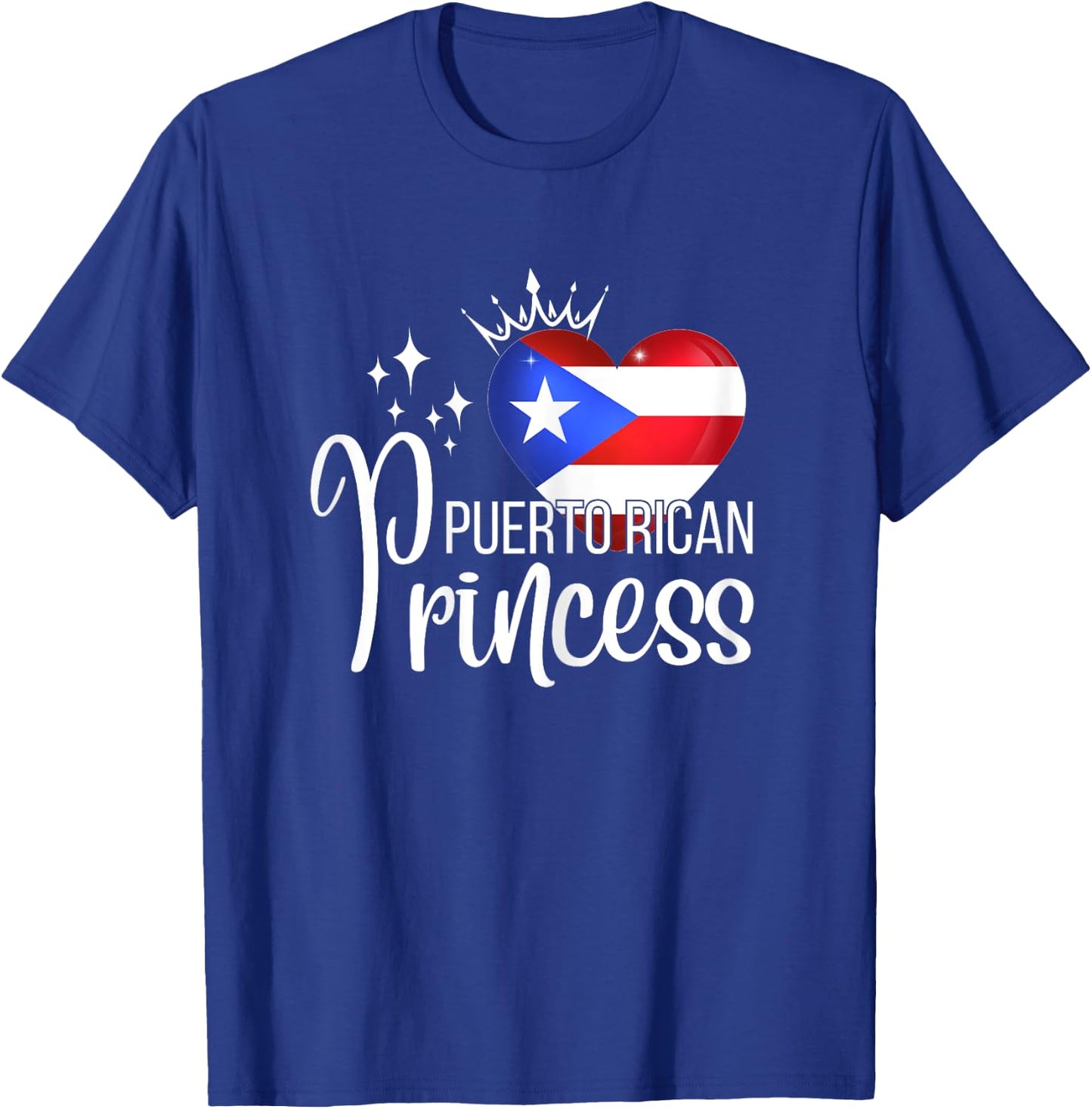 Boricua Flag Co Puerto Rican Princess , Female X-Small, Black T-Shirt - T-Shirt | Royal