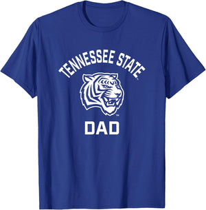 Tennessee State University TSU Tigers Arched Dad T-Shirt - T-Shirt | Royal