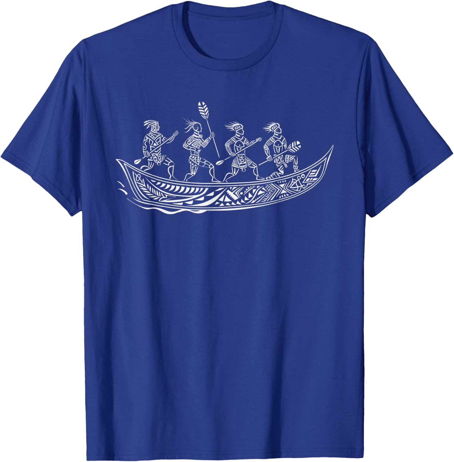 Tribal Hawaiian Outrigger Canoe Shirt - Hawaiian Tribal T-Shirt - T-Shirt | Royal