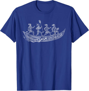 Tribal Hawaiian Outrigger Canoe Shirt - Hawaiian Tribal T-Shirt - T-Shirt | Royal