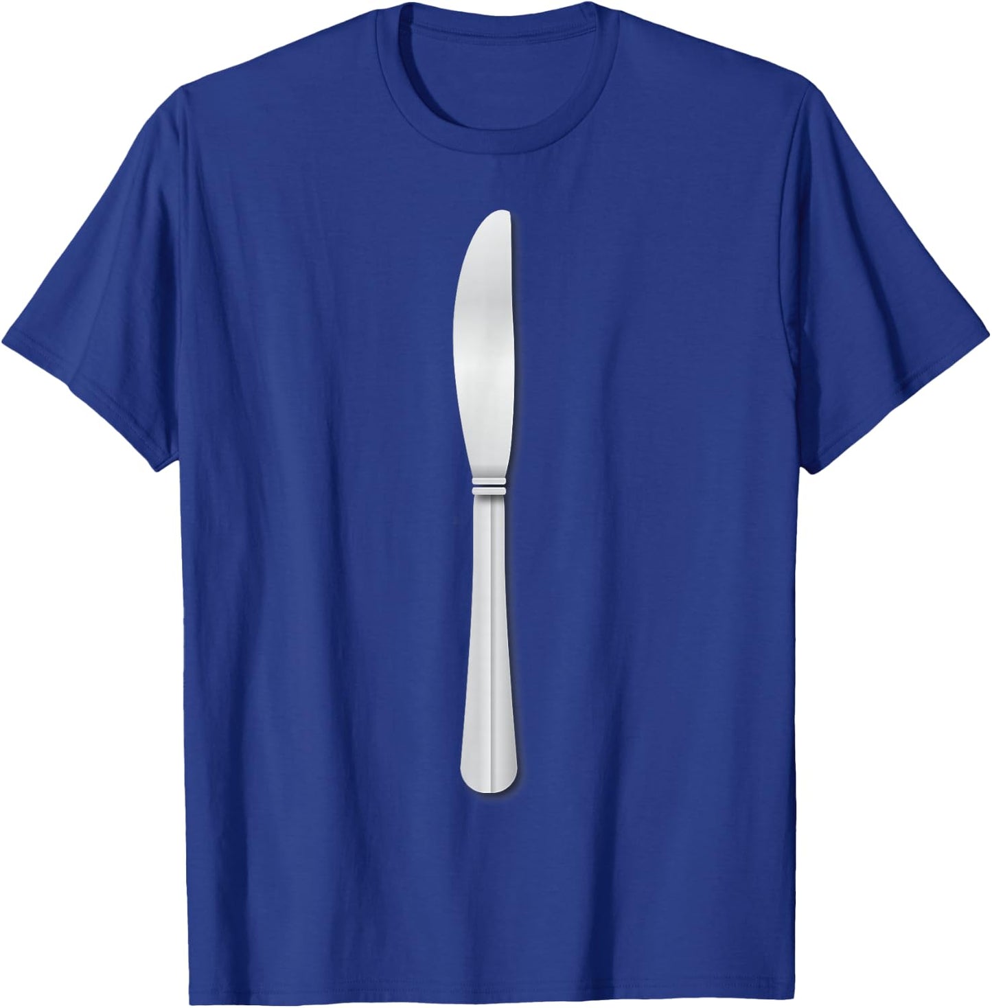 Funny Halloween Party Table Knife Costume Couple Matching T-Shirt - T-Shirt | Royal