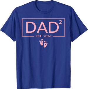 Second Time Girl Dad to Be T-Shirt - T-Shirt | Royal