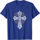 Tribal Cross Crucifix Religous Christian Catholic T-Shirt - T-Shirt | Royal