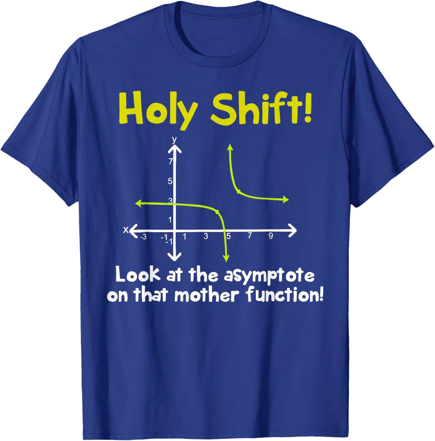 Holy Shift Look At The Asymptote On That Mother Function T-Shirt - T-Shirt | Royal
