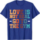 Gym Exercise Workout Fitness Bodybuilder Love Is Not Real Go To The Gym , Small, Black T-Shirt - T-Shirt | Royal