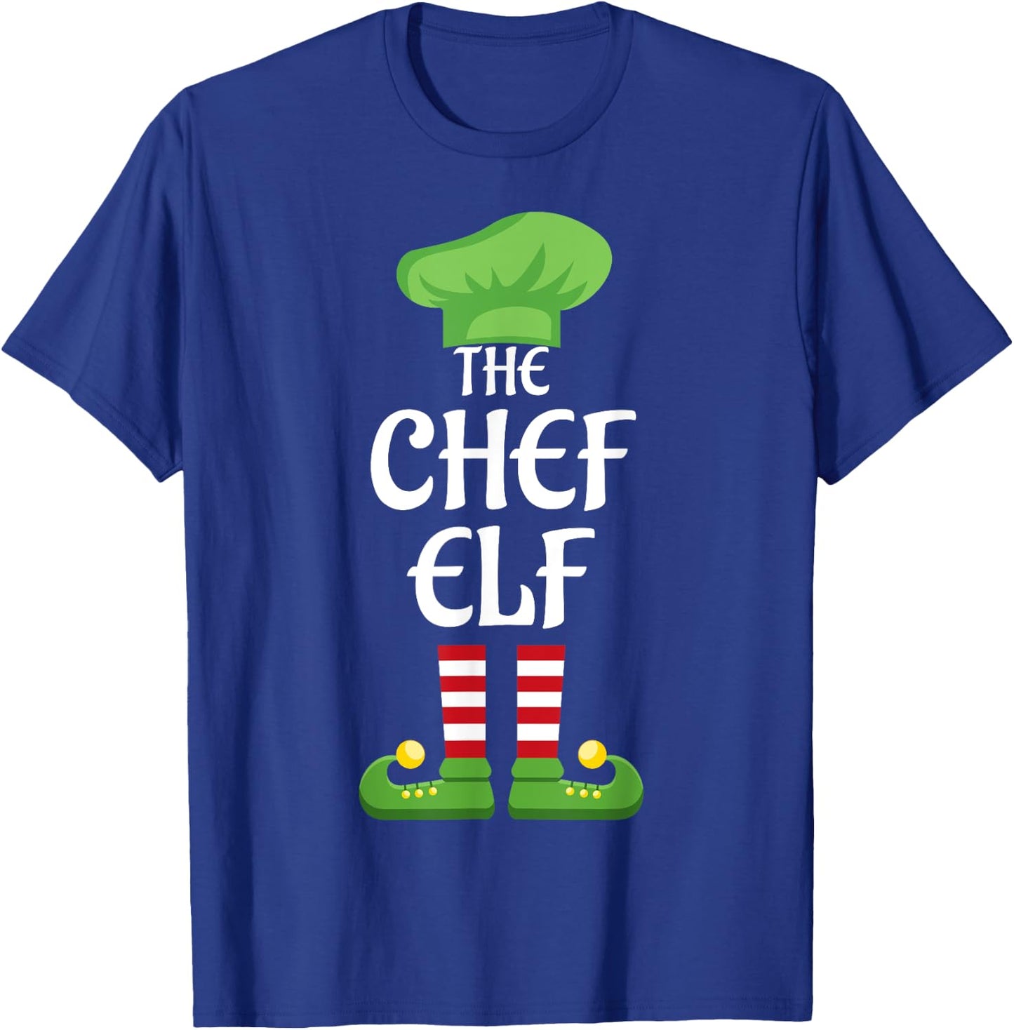 Chef Elf Family Matching Group Christmas T-Shirt - T-Shirt | Royal