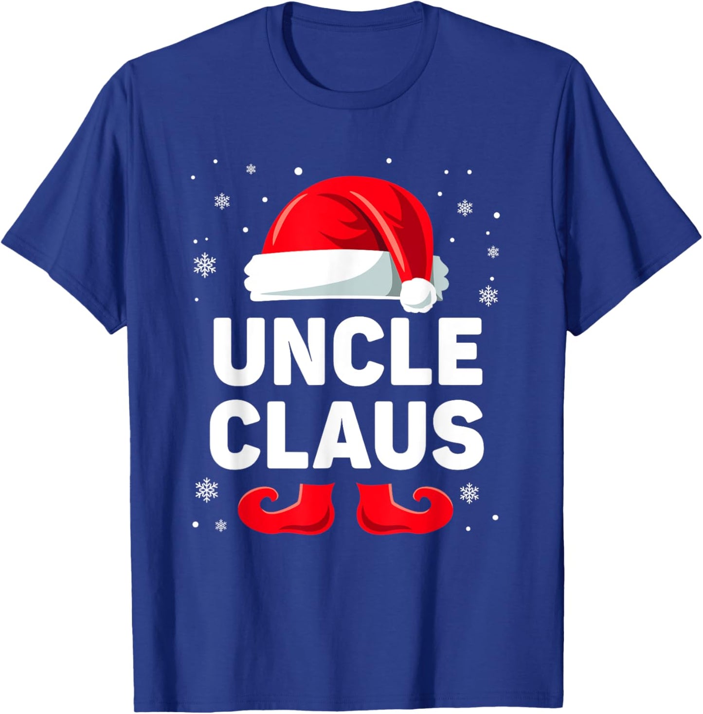 Uncle Claus Christmas Matching Family Group Funny Xmas T-Shirt - T-Shirt | Royal