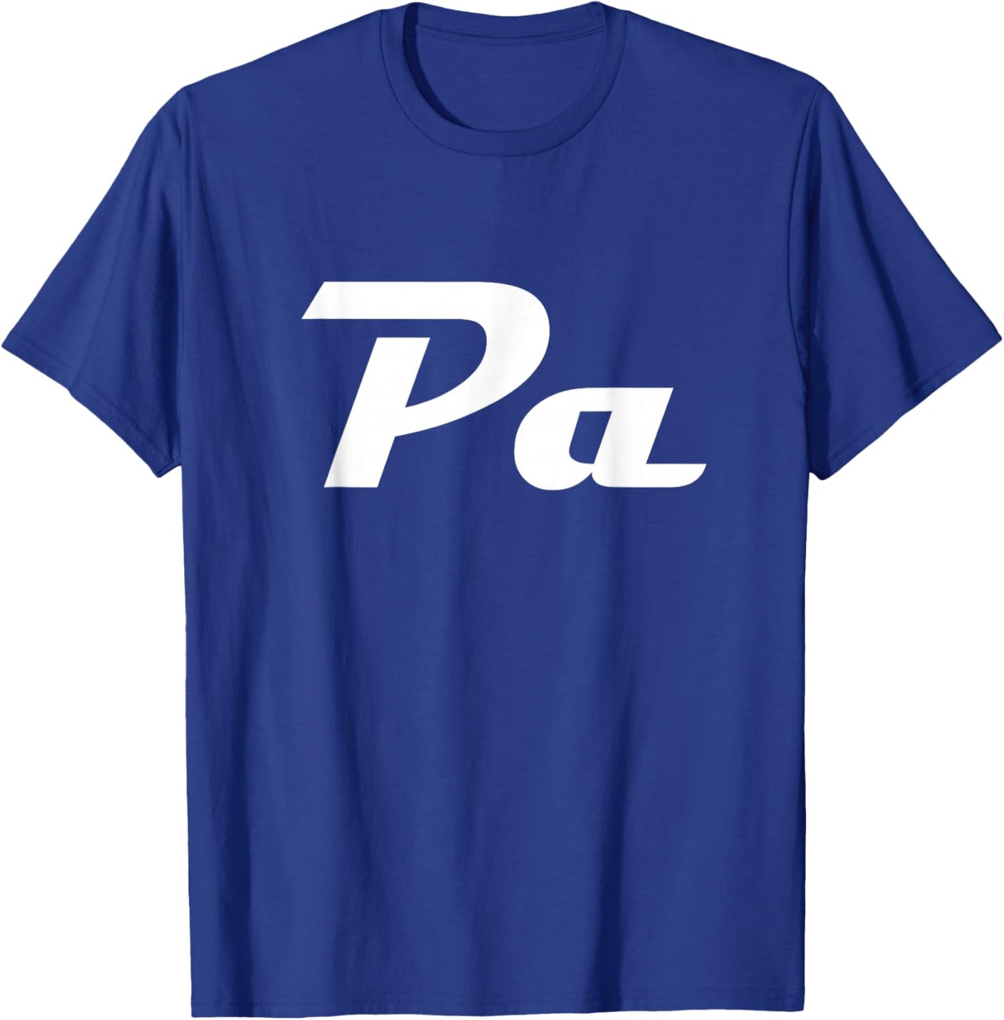 Pa Classic Retro Lettering Father's Day Grandpa T-Shirt - T-Shirt | Royal