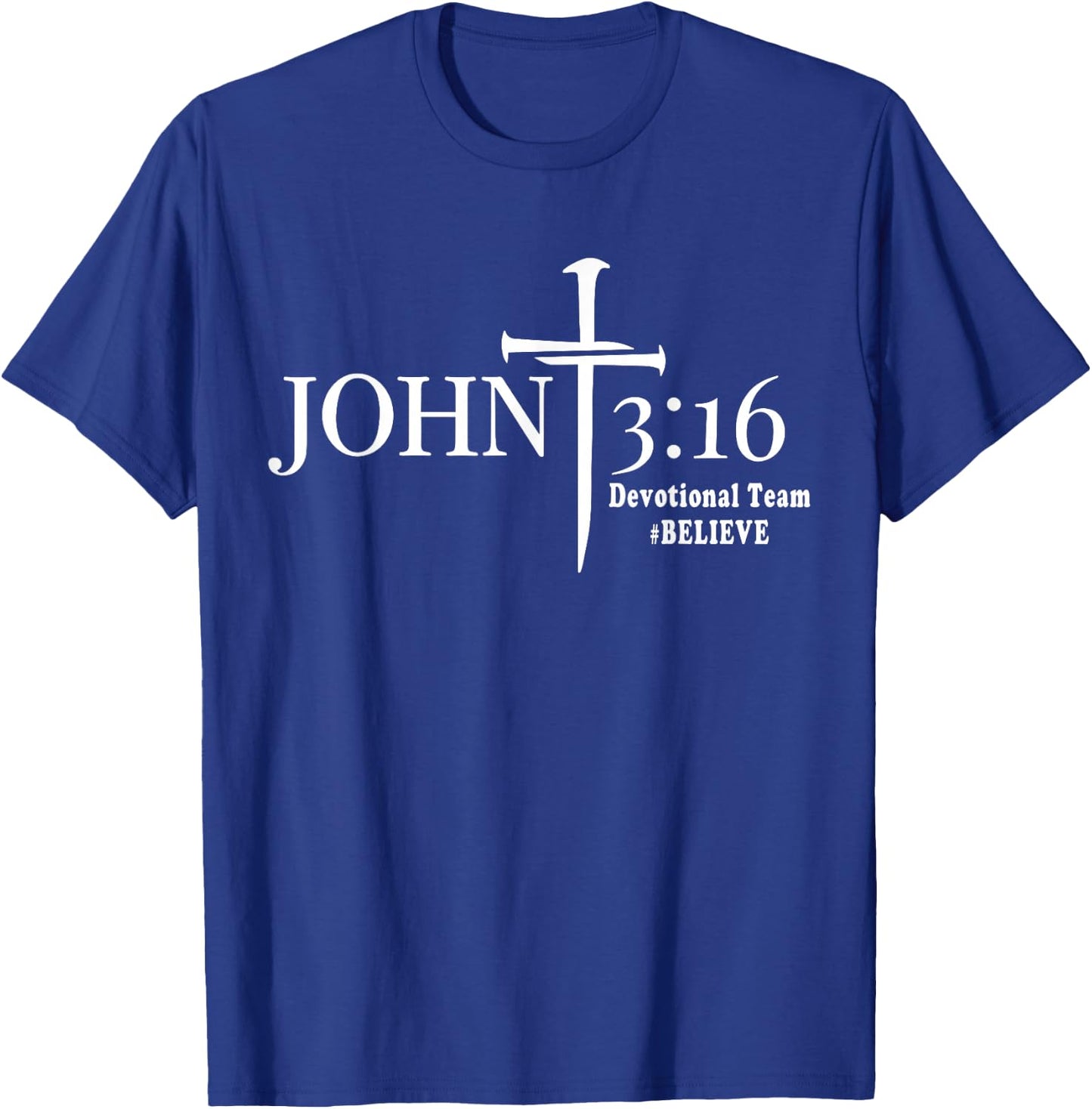 John 3 16 Devotional Team God Christian T-Shirt - T-Shirt | Royal