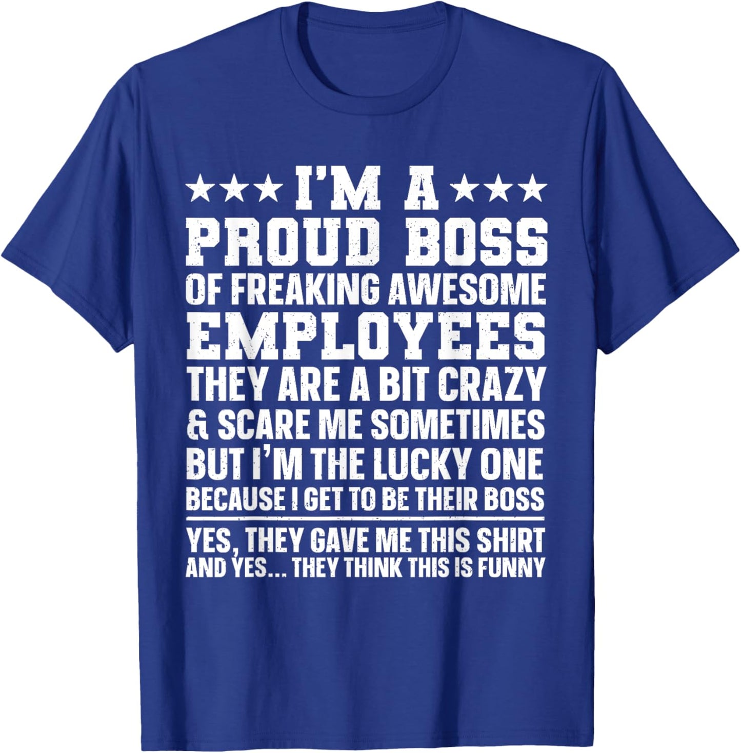 Funny Boss Art Women Dad Mom Boss Appreciation Day T-Shirt - T-Shirt | Royal