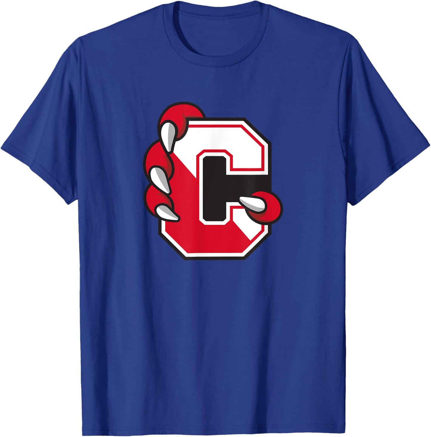 SUNY Cortland Red Dragons C Claw Logo T-Shirt - T-Shirt | Royal
