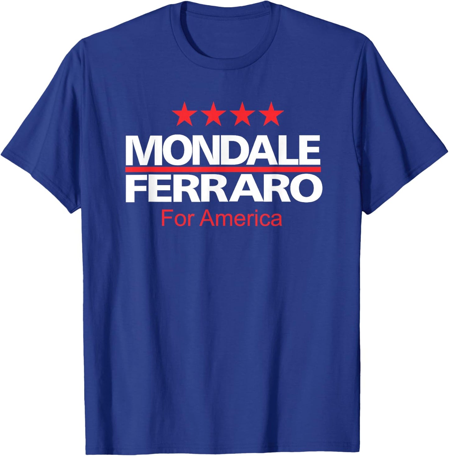 Walter Mondale & Geraldine Ferraro 1984 Campaign T-Shirt - T-Shirt | Royal