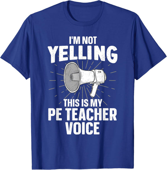 Cool PE Teacher Art Women Physical Education Teacher T-Shirt - T-Shirt | Royal