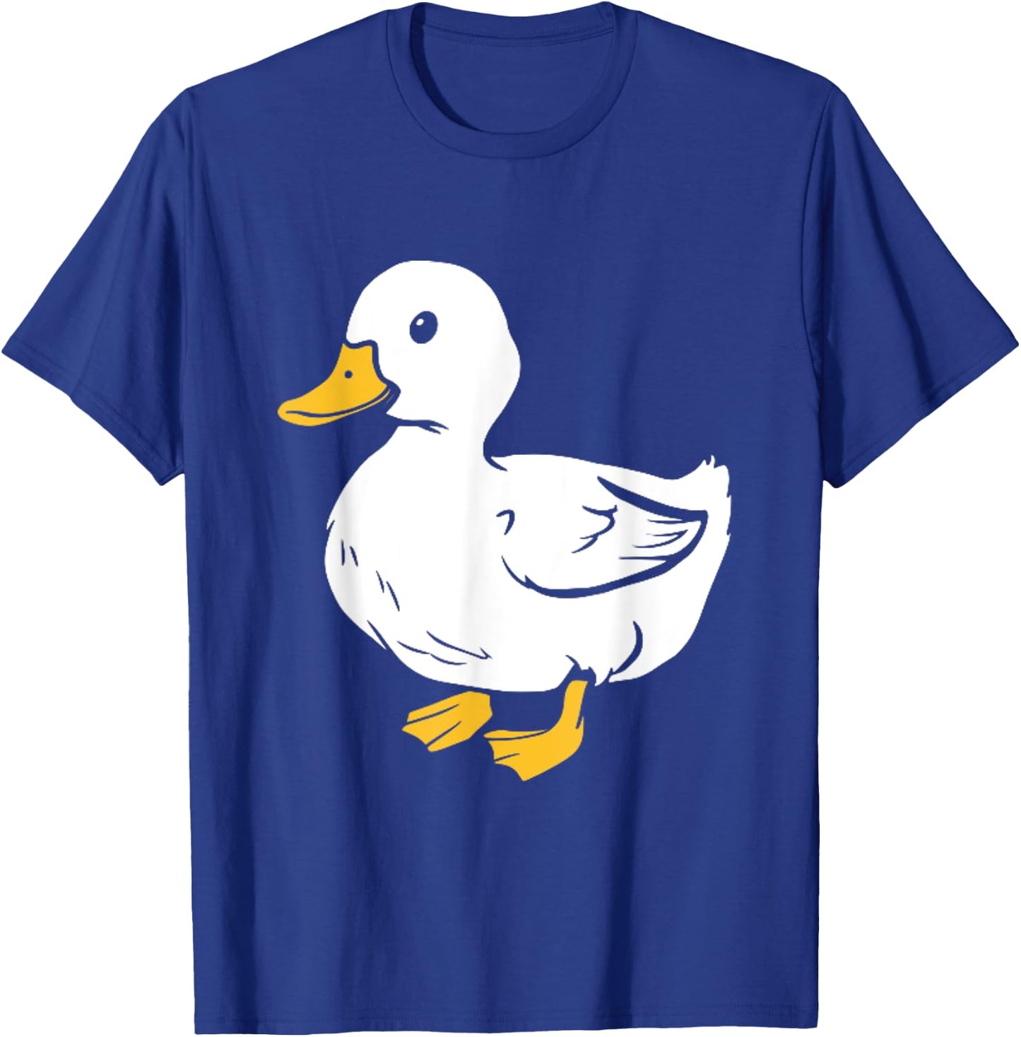 American White Pekin Duck Cute cartoon Duck Funny Duckling T-Shirt - T-Shirt | Royal