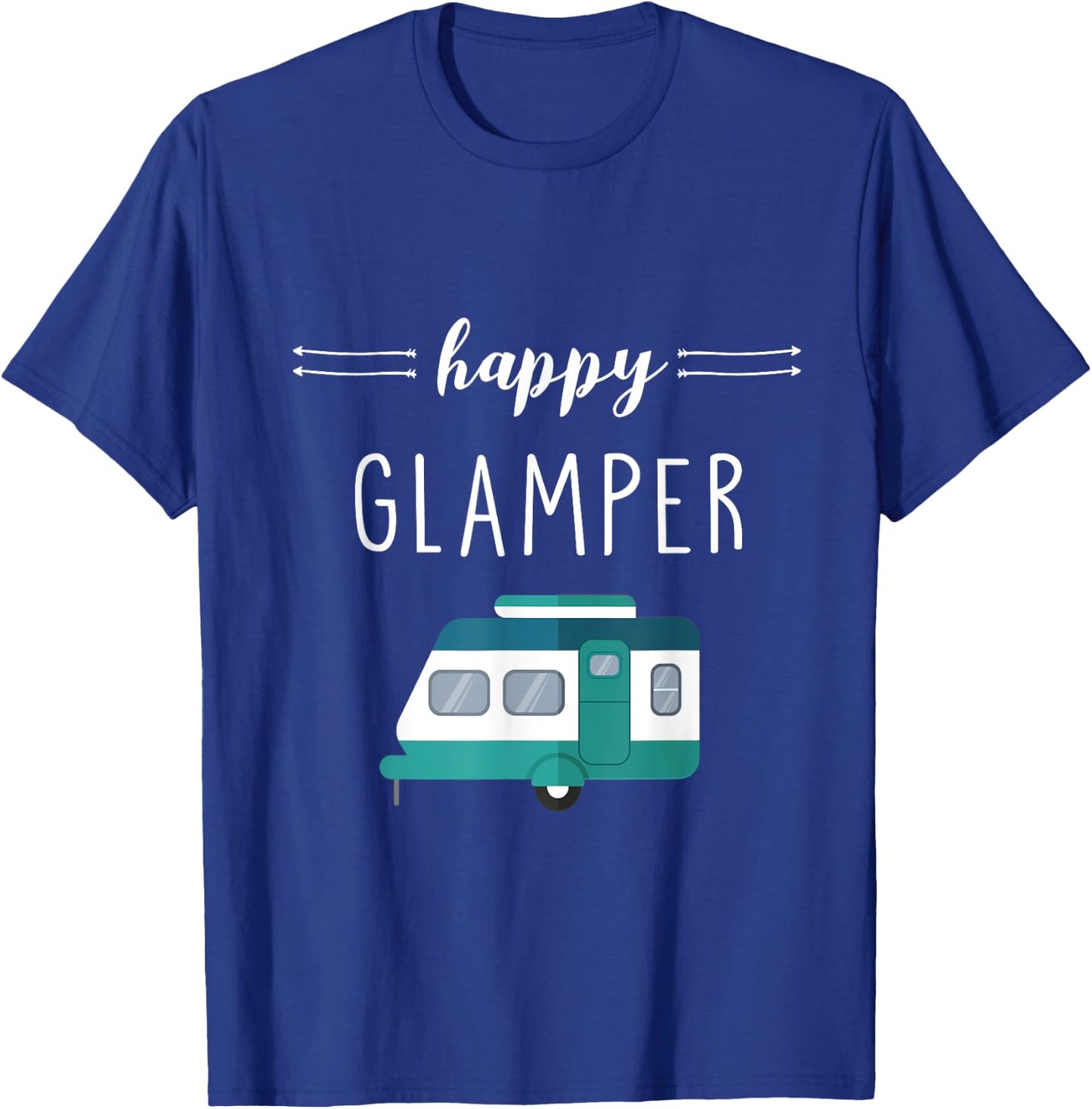 Happy Glamper - Outdoor Glamping Camping T-Shirt - T-Shirt | Royal