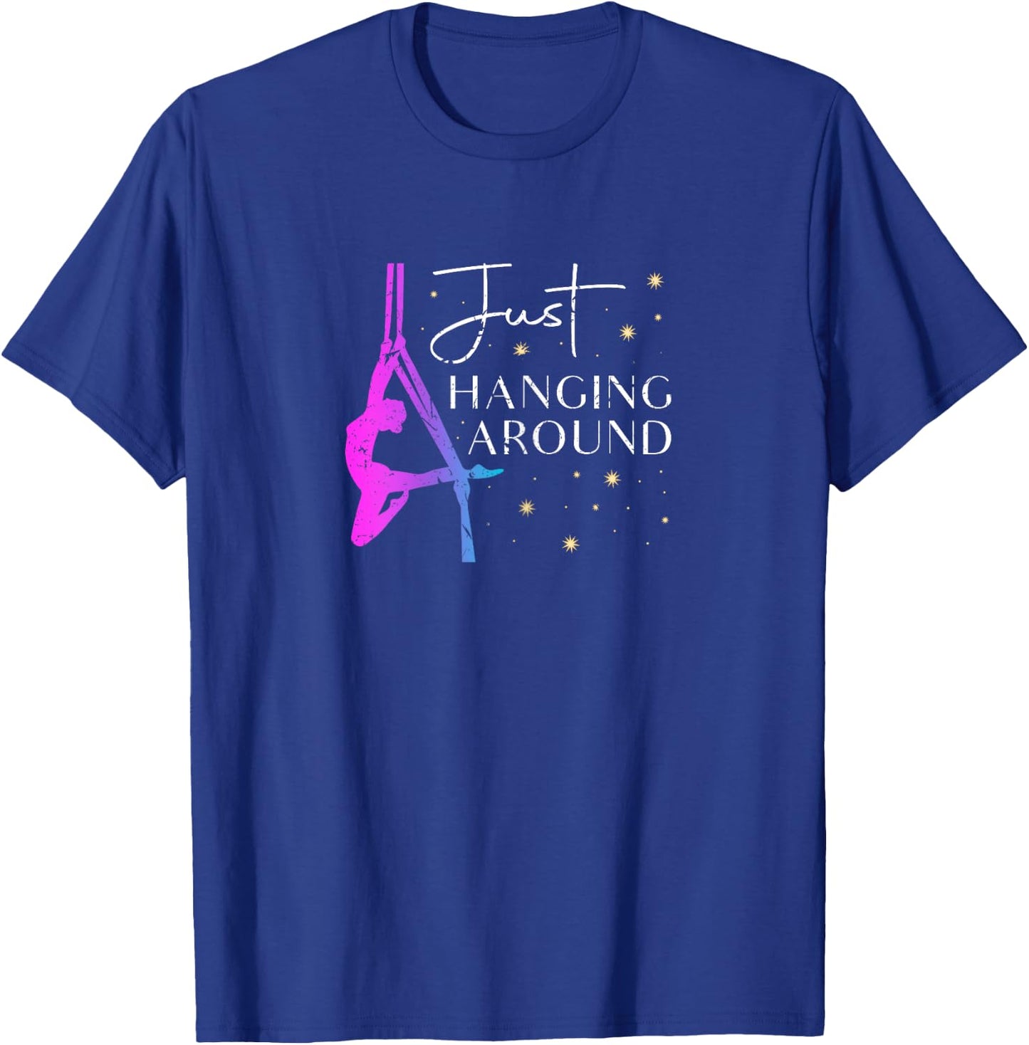 Just Hanging Around Aerial Silk Dancer T-Shirt - T-Shirt | Royal