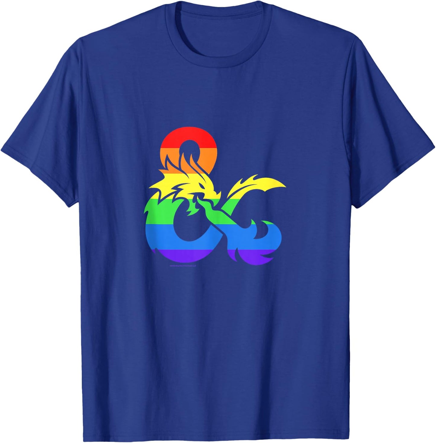 Dungeons & Dragons Rainbow Pride Flag Logo T-Shirt - T-Shirt | Royal