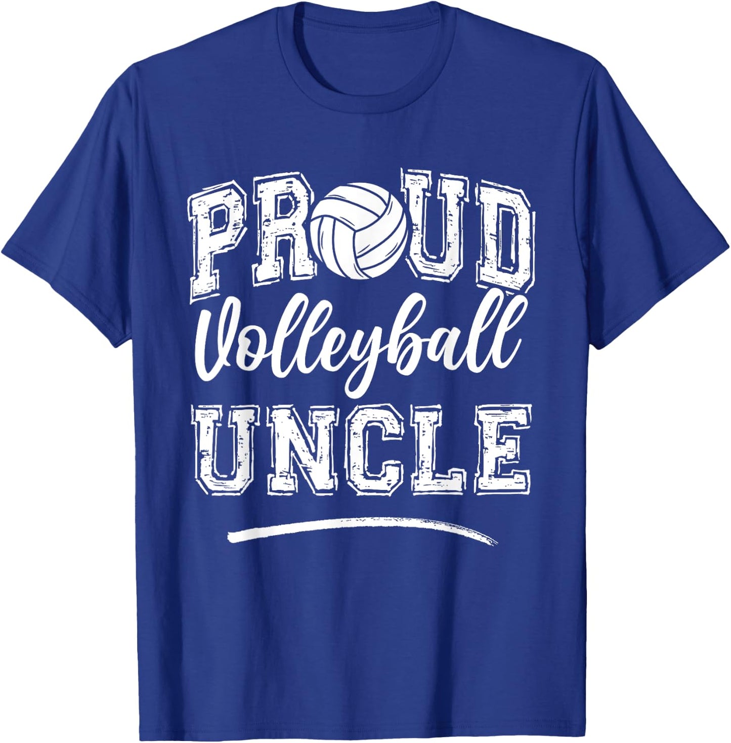 Proud Volleyball Uncle Funny College That's My Nephew T-Shirt - T-Shirt | Royal