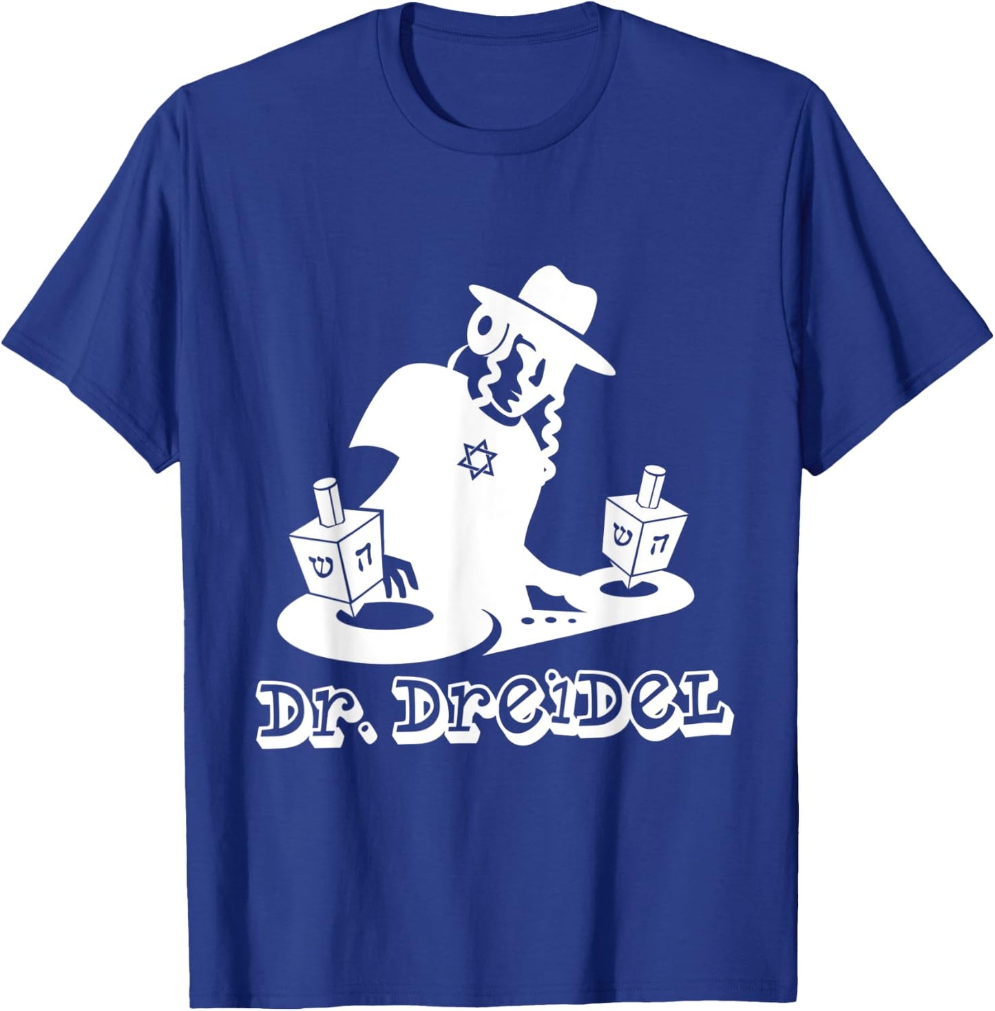 Hanukkah Hebrew Holiday Gift Funny Boys Teen DJ Dr Dreidel T-Shirt - T-Shirt | Royal