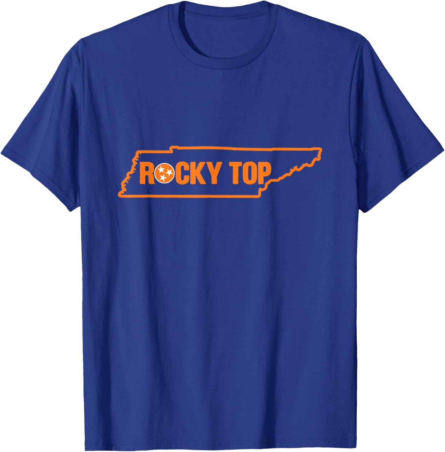 Rocky Top Tennessee State Map TN Pride T-Shirt - T-Shirt | Royal