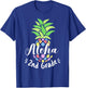 Aloha Pineapple 2nd Grade First Day Of School Second Grade T-Shirt - T-Shirt | Royal