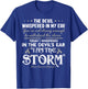 I Am The Storm Brain Cancer Tumor Awareness Gray Ribbon T-Shirt - T-Shirt | Royal