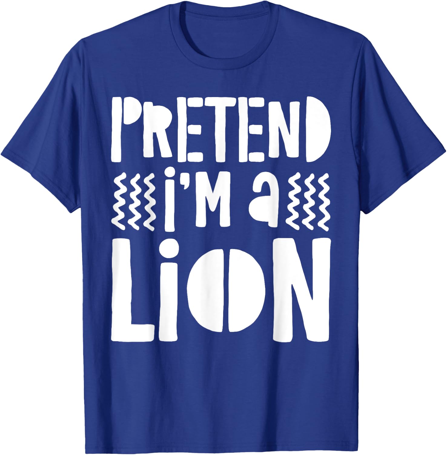 Pretend I'm A Lion Shirt Adult Men Women Kids Lion Costume T-Shirt - T-Shirt | Royal