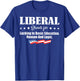 Liberal Stands for Lacking in Basic Education Reason T-Shirt - T-Shirt | Royal