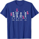 Skeletons Pink Ribbon Family Breast Cancer Awareness T-Shirt - T-Shirt | Royal