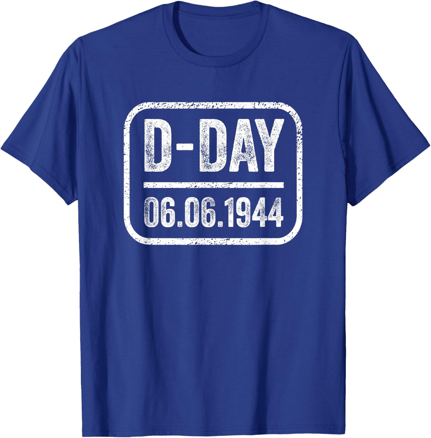 D-Day Normandy Commemorative WWII Stamp T-Shirt - T-Shirt | Royal