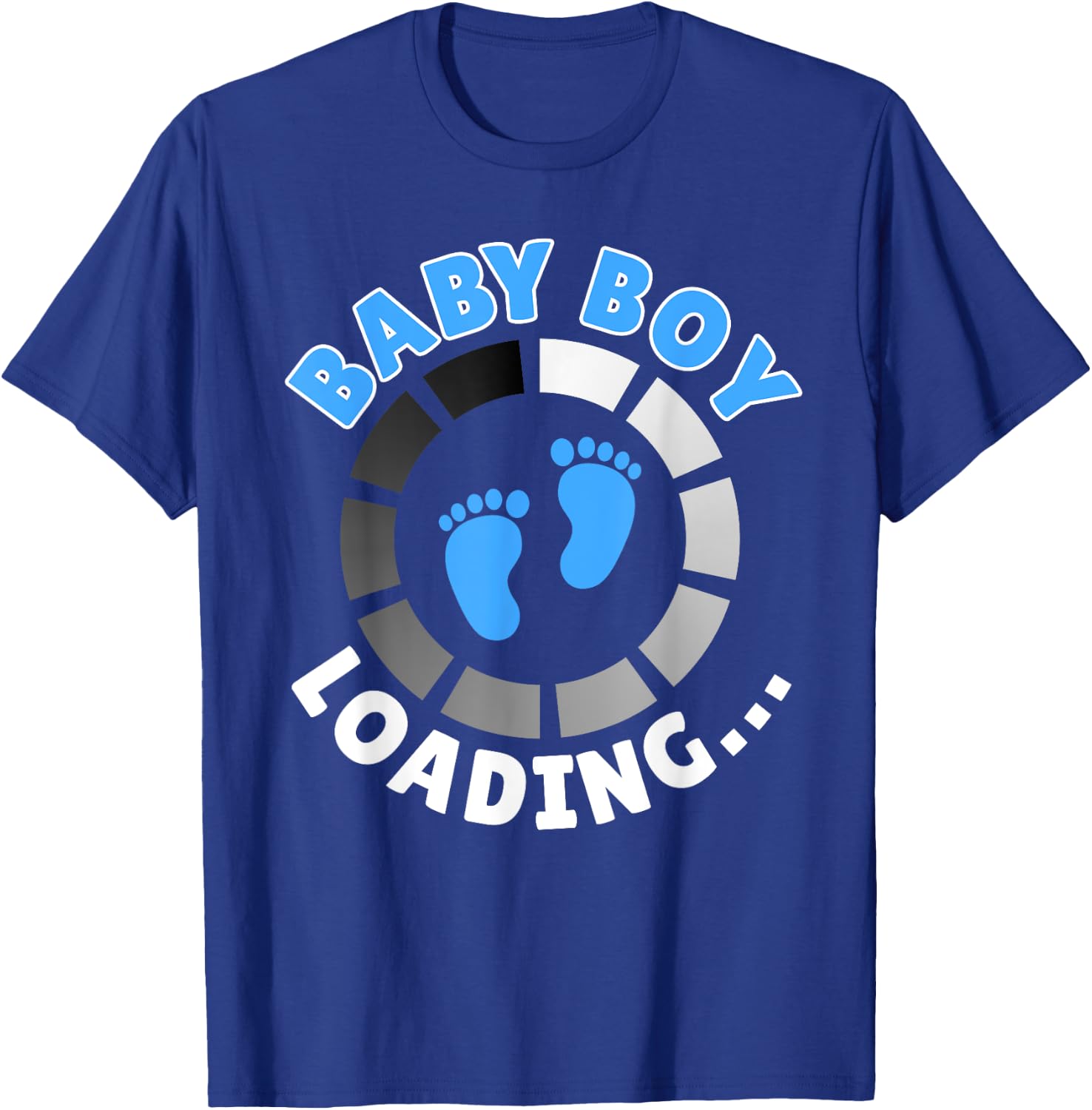 Expectant Mother BABY BOY LOADING Funny Future Mother T-Shirt - T-Shirt | Royal