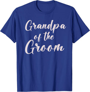 Grandpa of the Groom Wedding Team of Groom Grandfather T-Shirt - T-Shirt | Royal