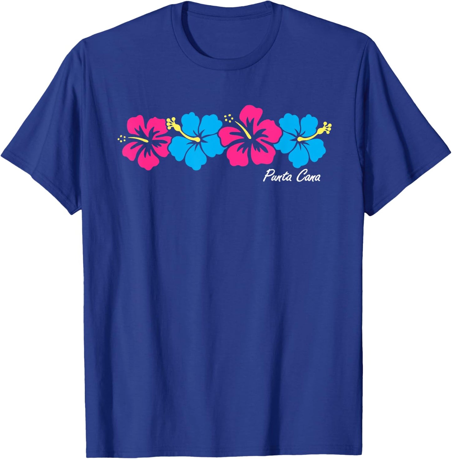 Punta Cana Hibiscus Flower Boys Girls Vacation Souvenir T-Shirt - T-Shirt | Royal