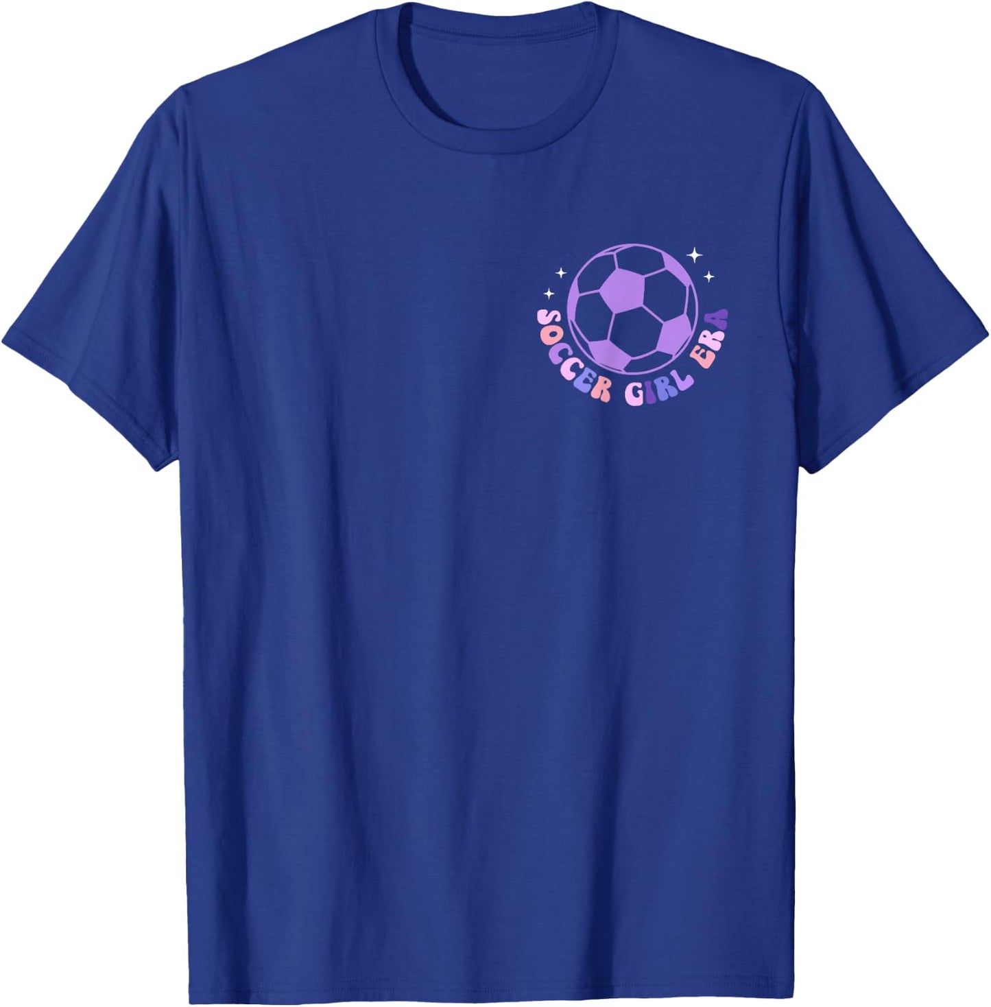 In My Soccer Girl Era Retro Groovy Soccer Girl 2 Sided T-Shirt - T-Shirt | Royal