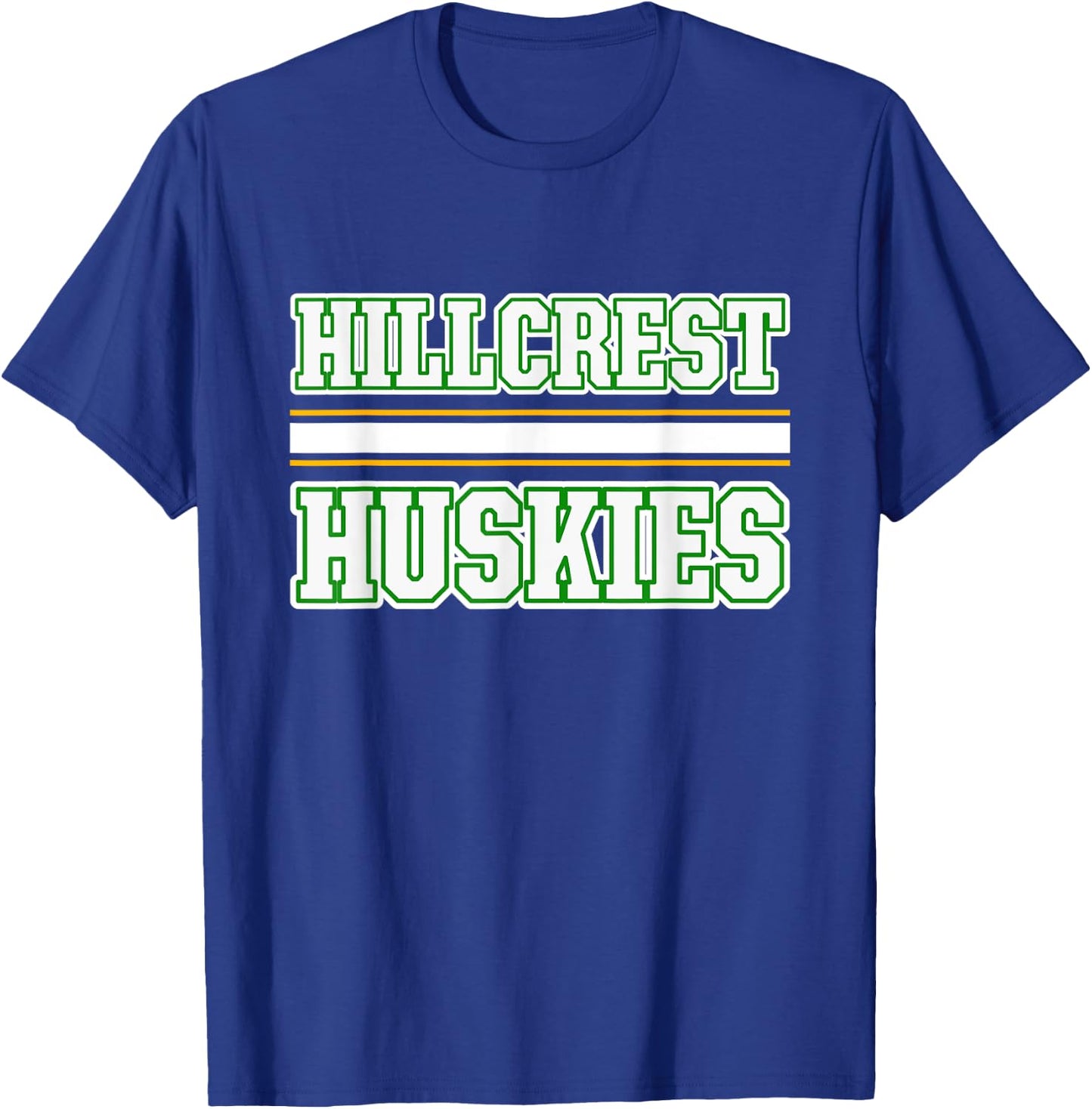 Hillcrest Huskies Horizontal Stripes T-Shirt - T-Shirt | Royal
