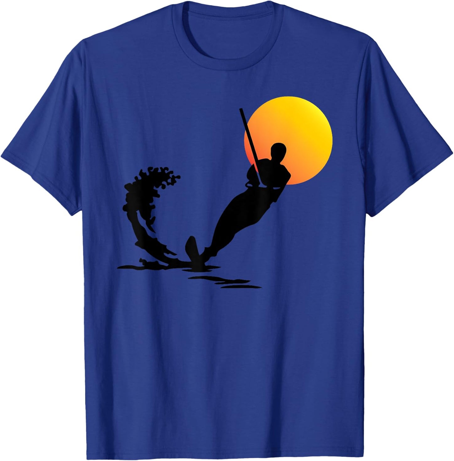 Water Skiing Shirt | Cool Surface Water Sport Lovers Gift T-Shirt - T-Shirt | Royal