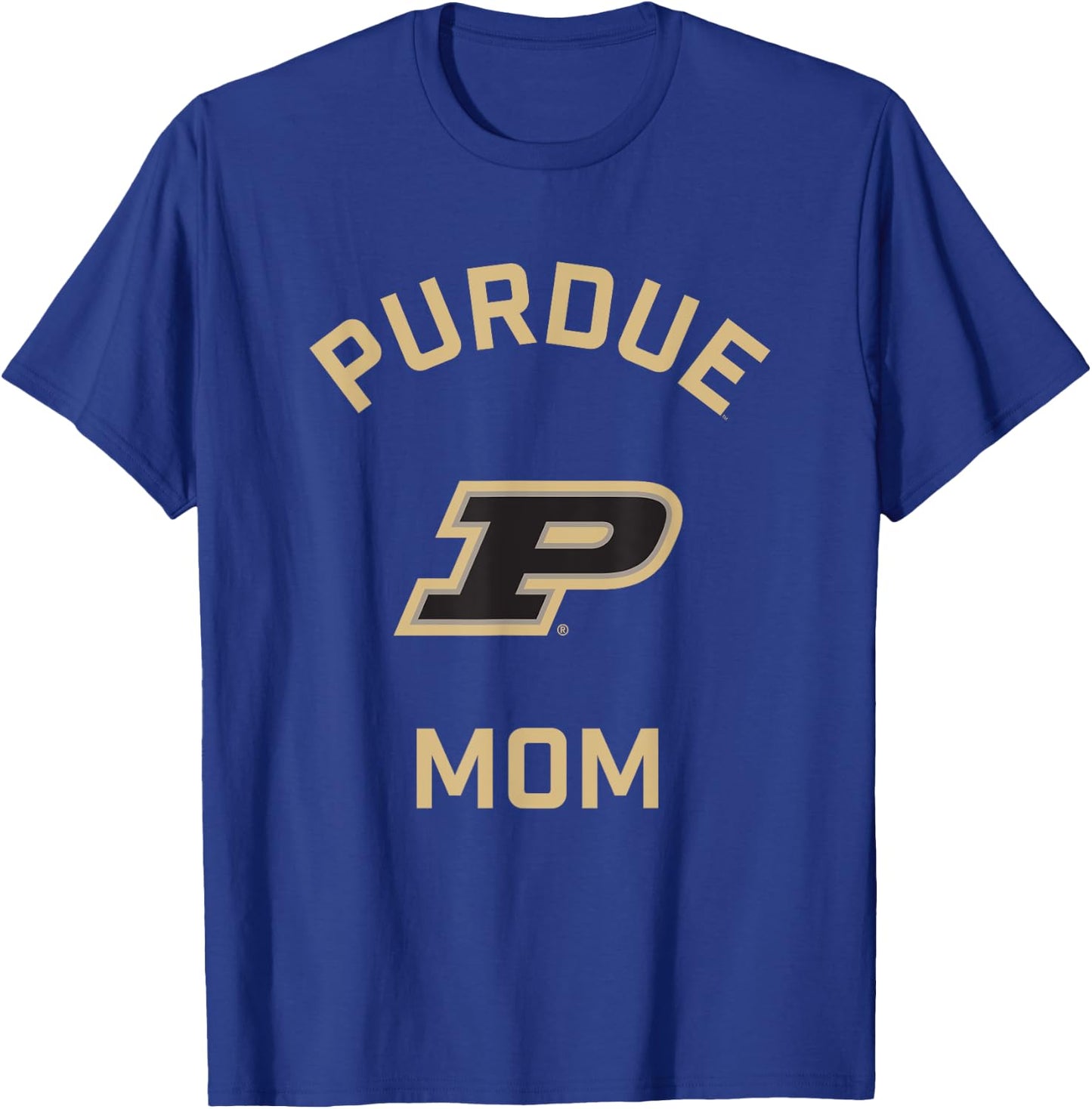 Purdue University Boilermakers Arched Mom T-Shirt - T-Shirt | Royal