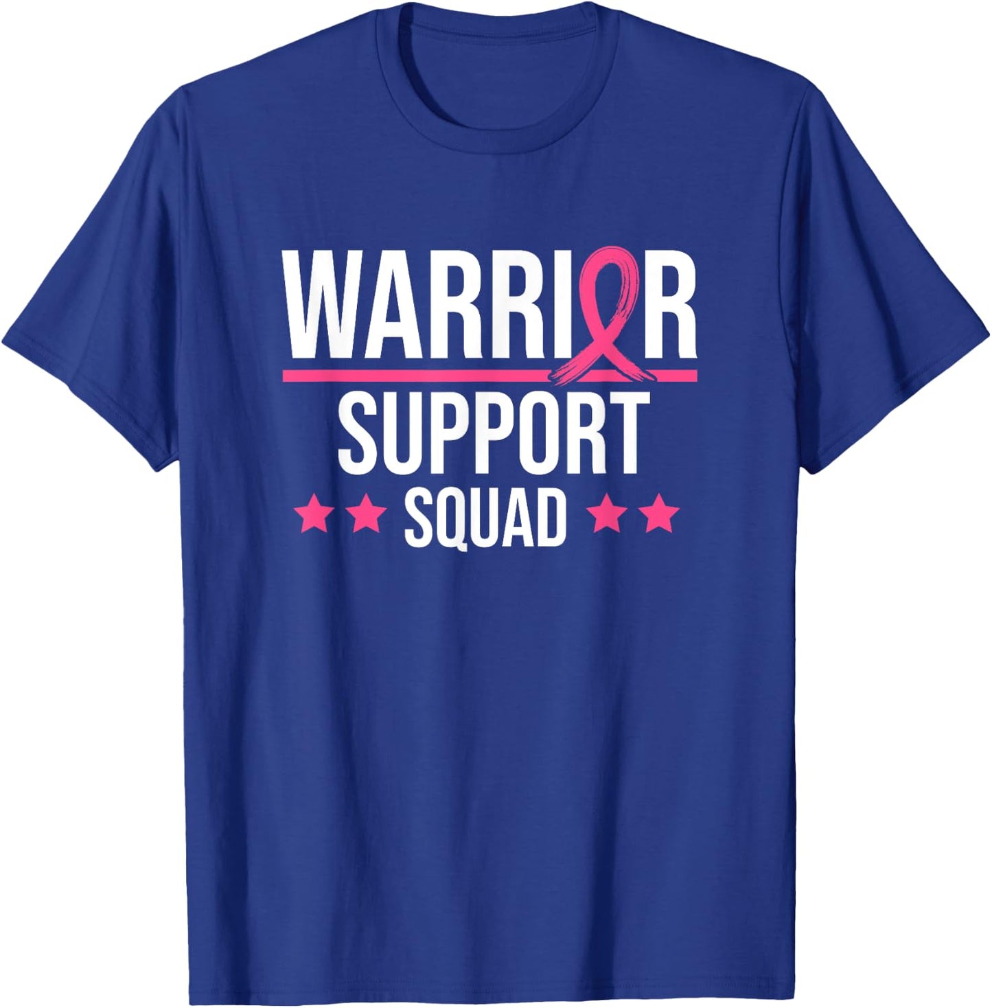Breast Cancer Support Squad Pink Ribbon T-Shirt - T-Shirt | Royal
