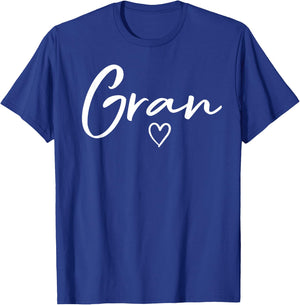 Gran Gifts Grandma Heart Mother's Day Gran T-Shirt - T-Shirt | Royal