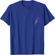 Purple Skeletal Last Rose Purple Color Graphic T-Shirt - T-Shirt | Royal