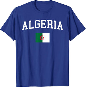 Algerian Flag Men Women Kids Algeria T-Shirt - T-Shirt | Royal