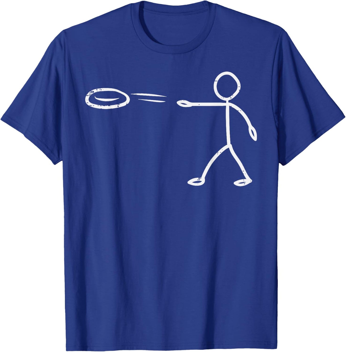Disc Golf Funny Frisbee Frolf Men Women Kids T-Shirt - T-Shirt | Royal