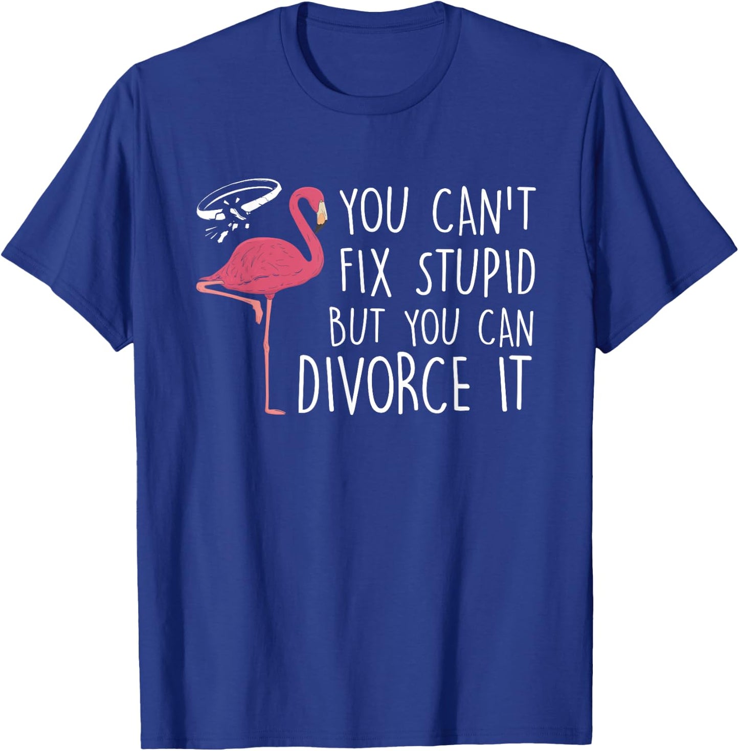 You Can't Fix Stupid But You Can Divorce It Divorce Party T-Shirt - T-Shirt | Royal
