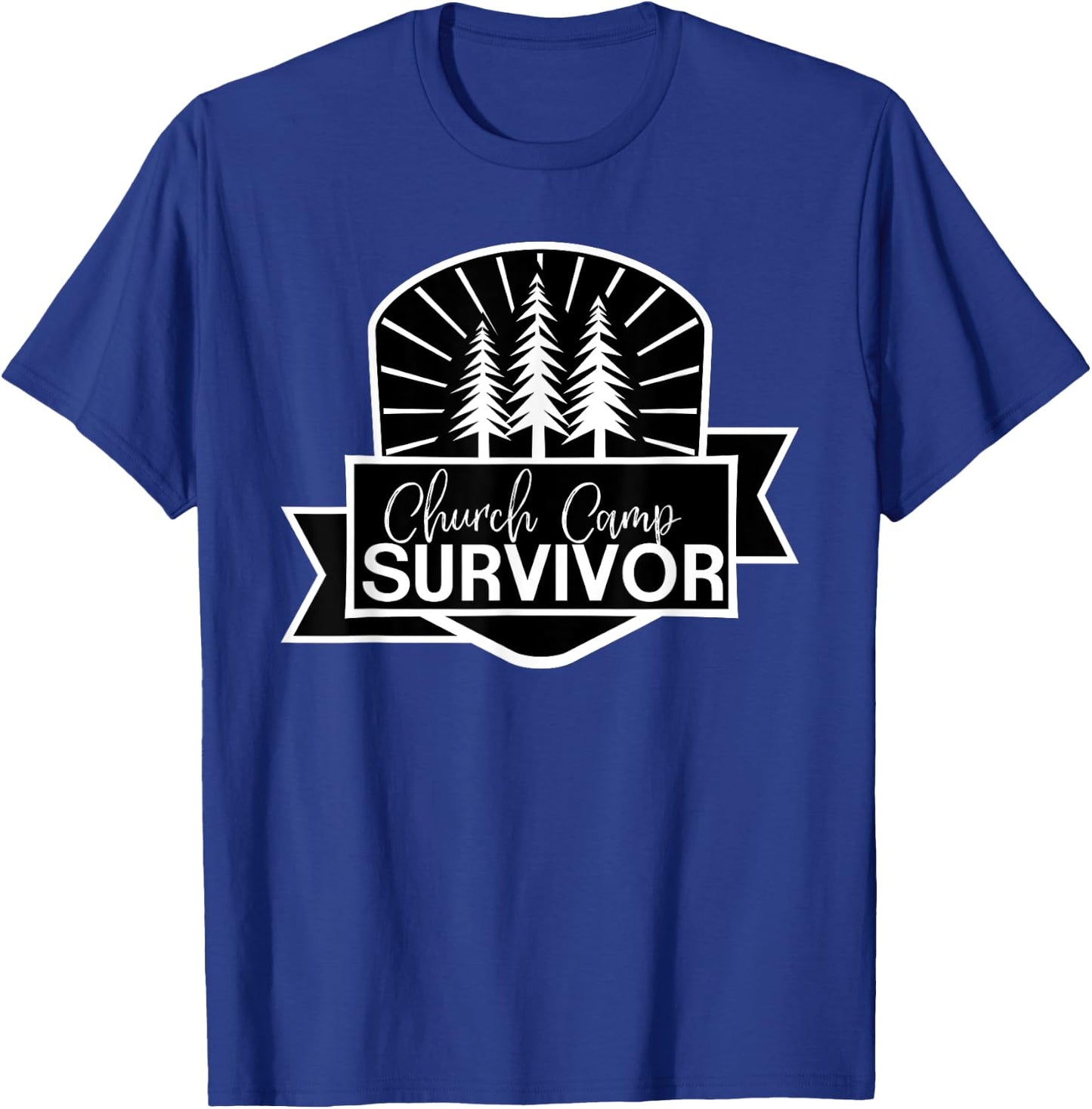 Church Camp Survivor I Survived Summer Camp Christian T-Shirt - T-Shirt | Royal