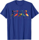 Fuzzy Logic Brand MidCentury Modern Heron , Small, Blue T-Shirt - T-Shirt | Royal