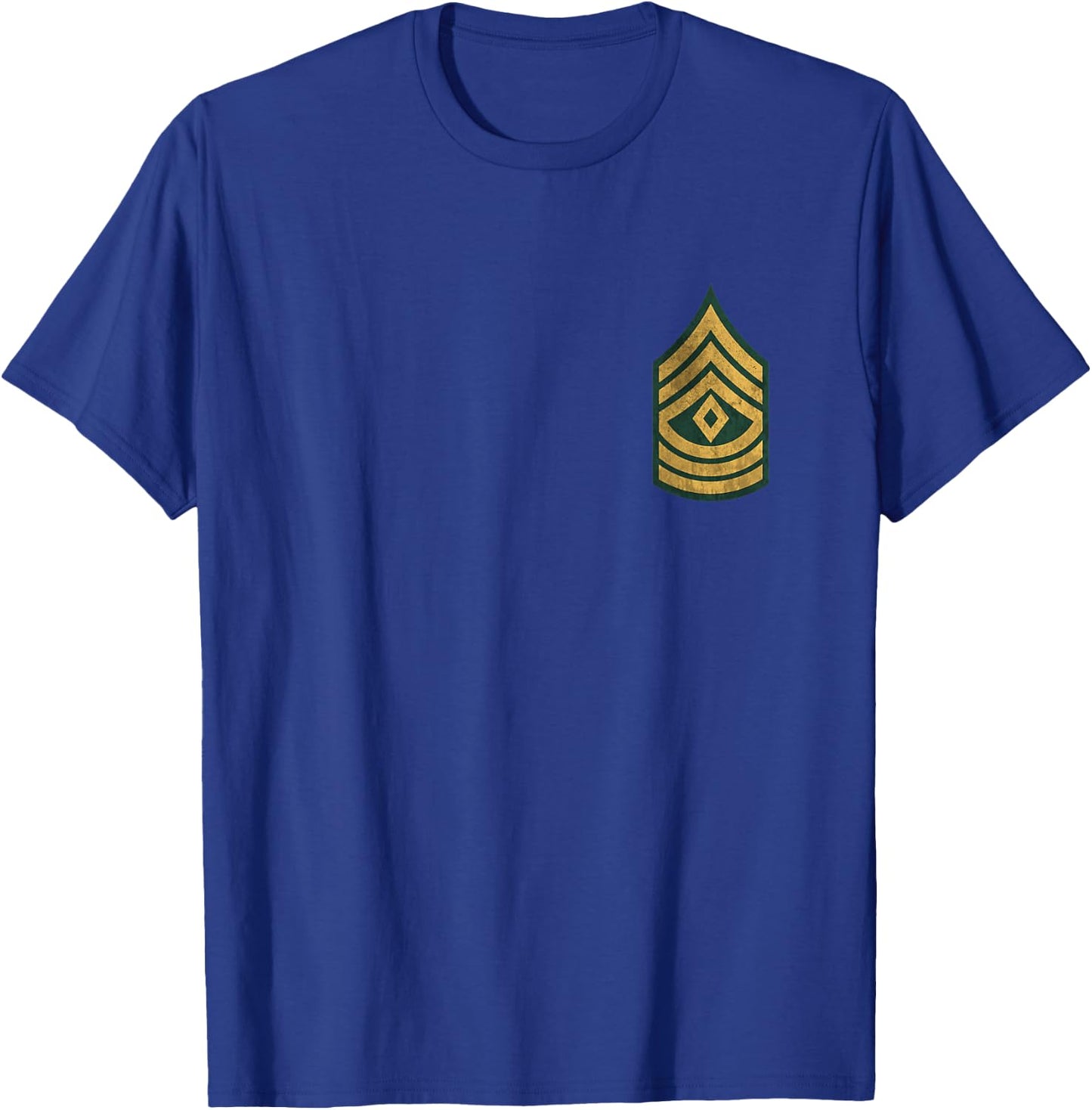 E-8 First Sergeant 1SG Rank Insignia Military Logo Veteran T-Shirt - T-Shirt | Royal