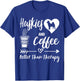 Huskies And Coffee Husky Mom Husky Dad Coffee Husky Dog T-Shirt - T-Shirt | Royal