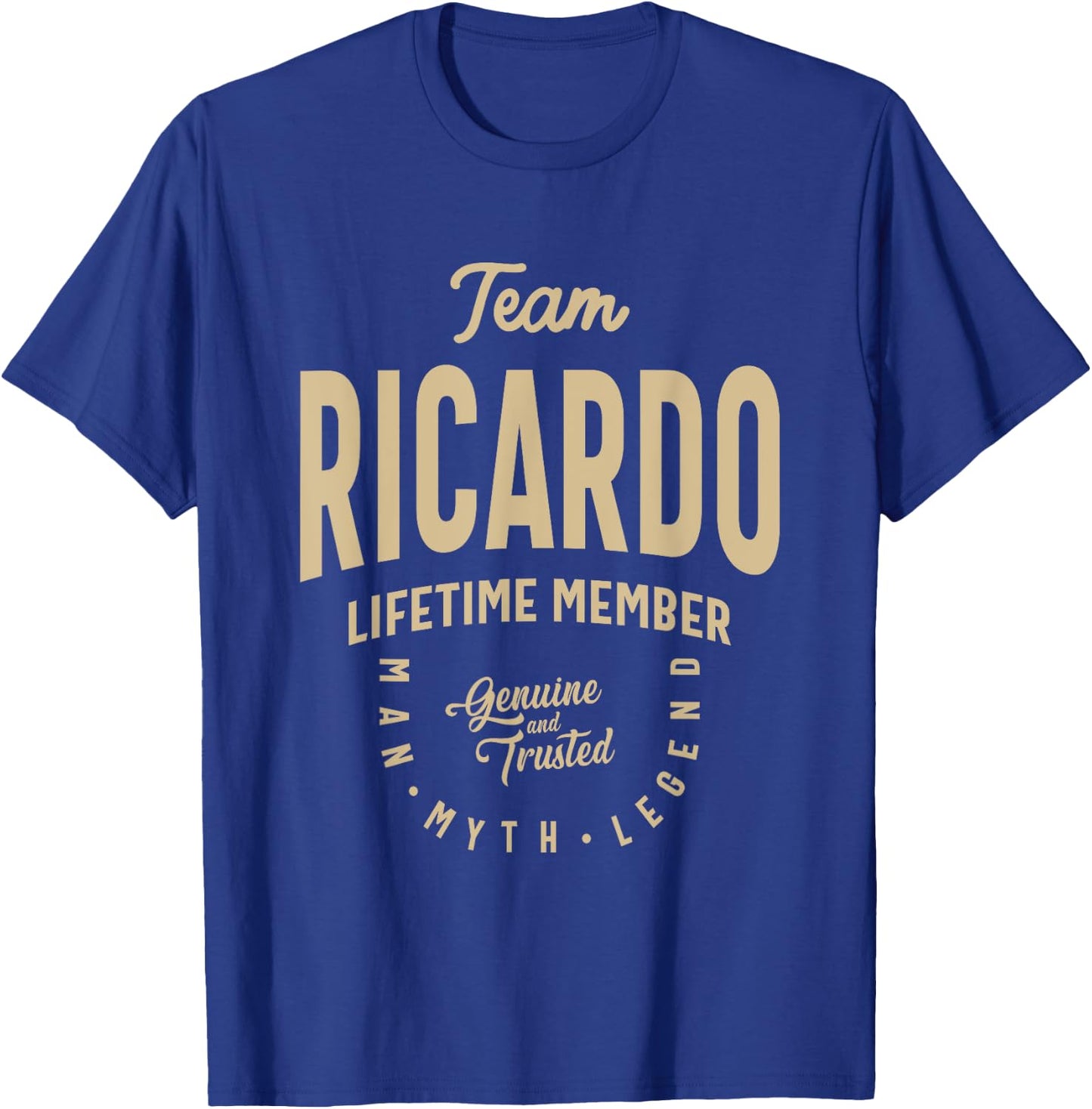 Team Ricardo Lifetime Member Funny Name Ricardo T-Shirt - T-Shirt | Royal